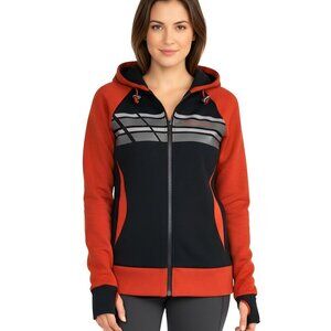 Harley Davidson Performance Stretch Activewear Hoodie Thumb Holes Logo Size M